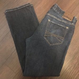 Express Rocco Slim Fit Straight Leg Jeans
